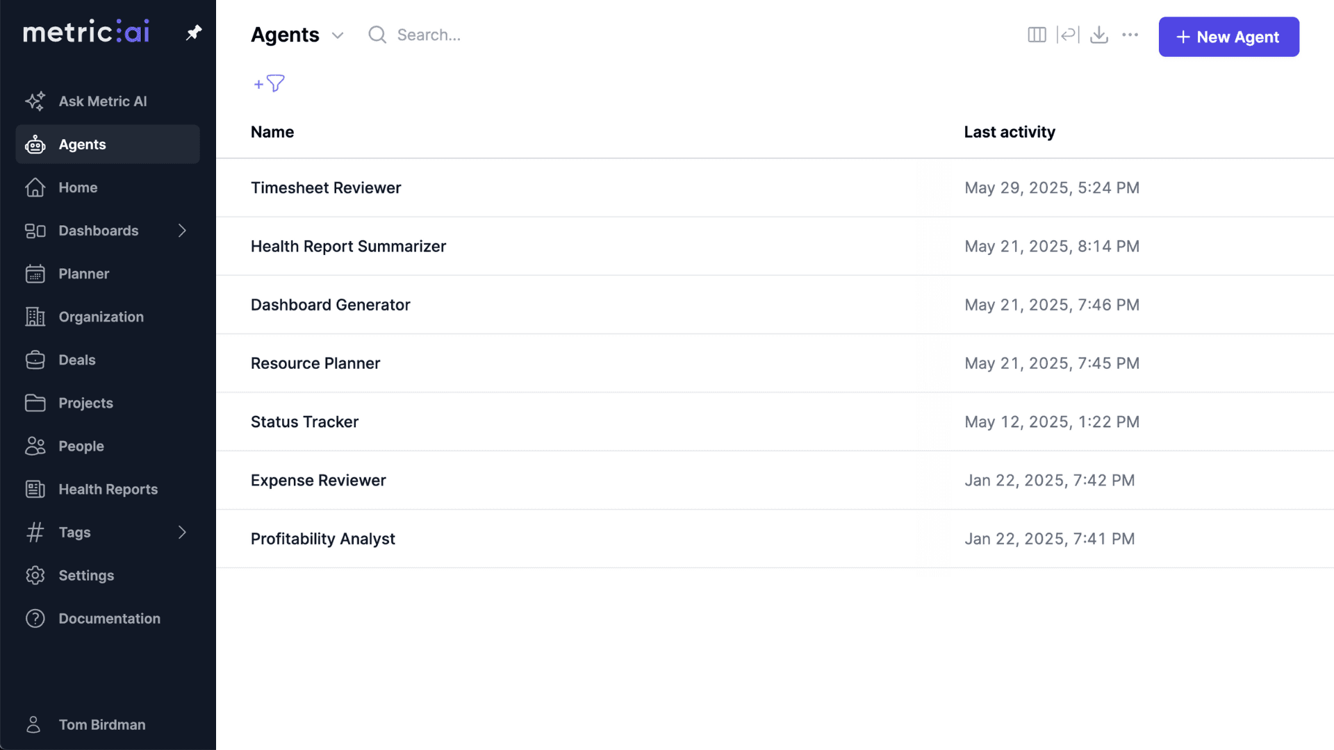 AI Agents Dashboard