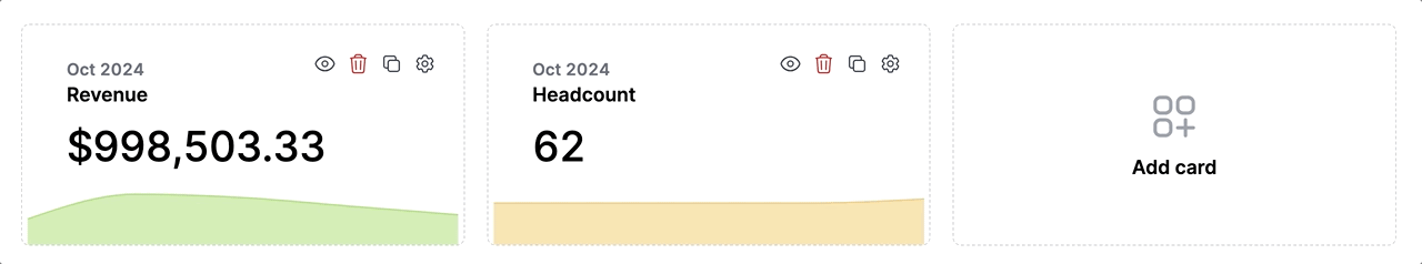 Process of adding formula card on dashboard